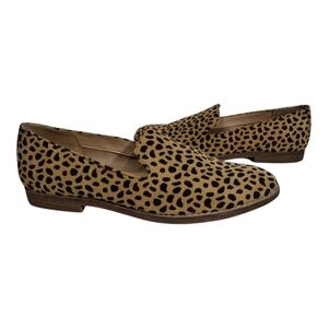 Michael Shannon Shoes Women Size 11 Cheetah Print Slip On Loafers